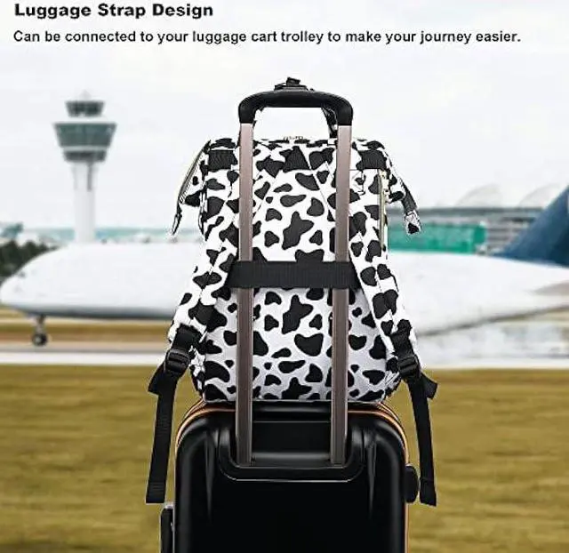 Alt view image 4 of 6 - Yusudan Cow Print Laptop Backpack for Womens Girls, College Backpacks School Bag Bookbag 15.6 Inch Computer Backpack