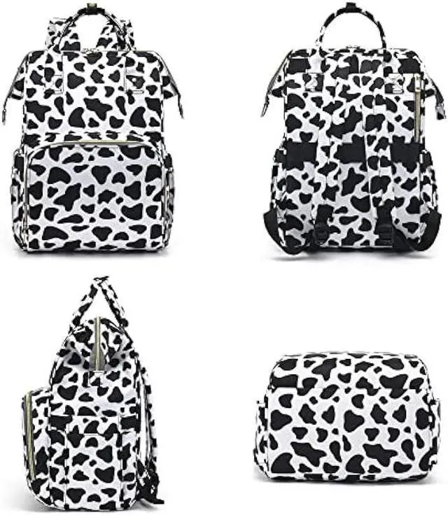 Alt view image 6 of 6 - Yusudan Cow Print Laptop Backpack for Womens Girls, College Backpacks School Bag Bookbag 15.6 Inch Computer Backpack