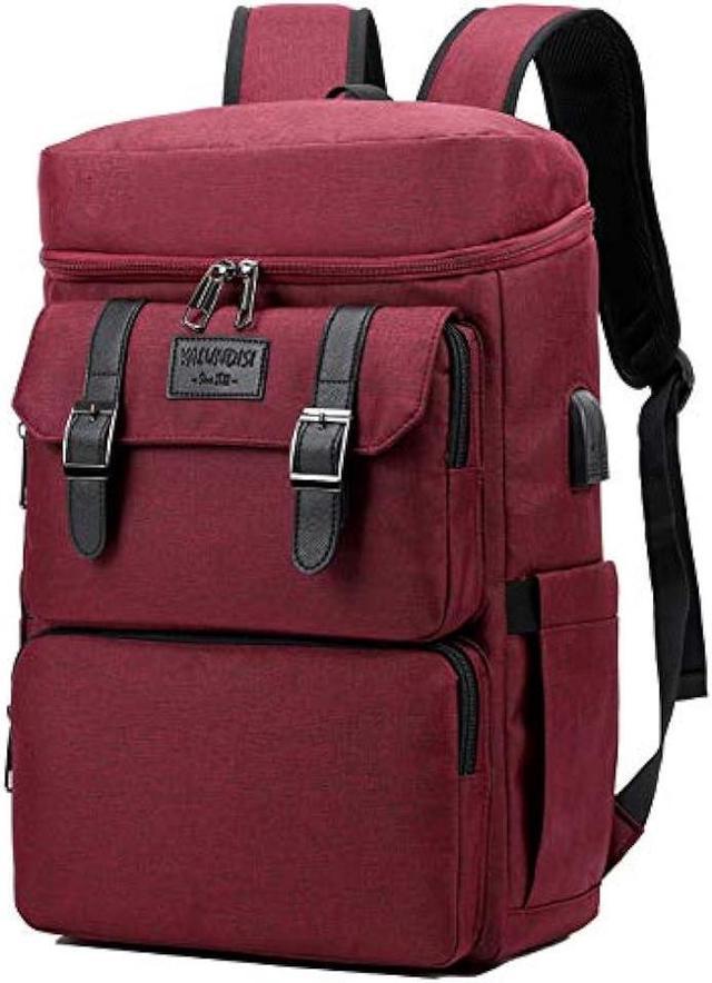 NEW Mecrowd Vintage Laptop Backpack with USB Charging Port, Backpack outlet for College