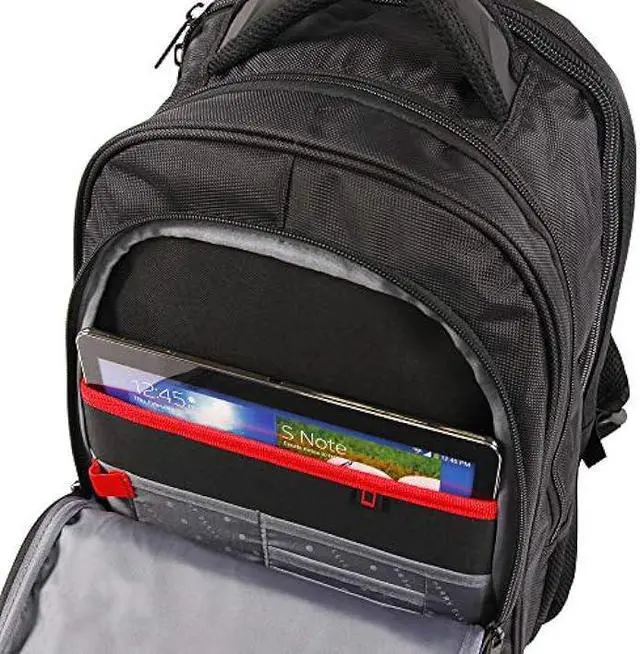 Alt view image 5 of 7 - Perry Ellis Men's M150 Business Laptop Backpack, Black, One Size