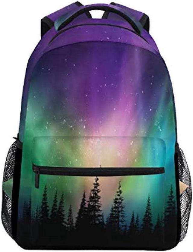 Northern Lights Aurora Borealis Backpack Waterproof School