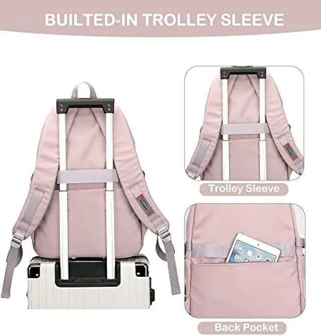 Alt view image 6 of 7 - BASICPOWER School Backpack for Girls Boys, Laptop Backpack Middle High School Student Bookbag for Teens