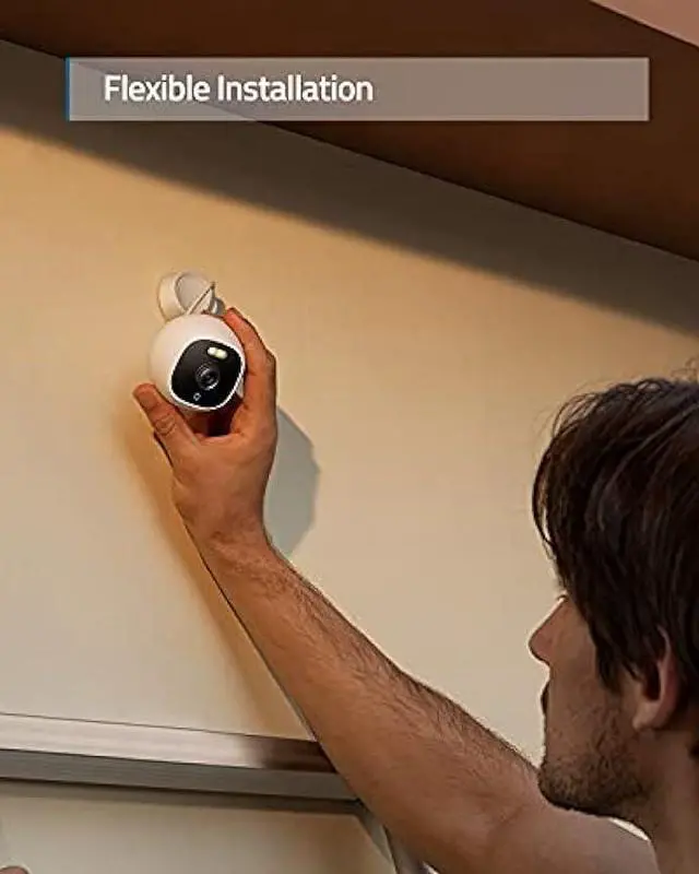 Alt view image 6 of 6 - eufy Security Outdoor Cam E210, All-in-One Security Camera with 1080p Resolution, Spotlight, Color Night Vision, No Monthly Fees, Wired Camera, IP67 Weatherproof, Motion Only Alert