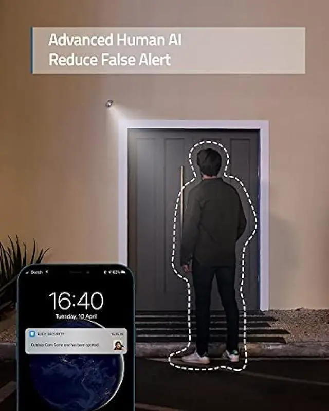 Alt view image 5 of 6 - eufy Security Outdoor Cam E210, All-in-One Security Camera with 1080p Resolution, Spotlight, Color Night Vision, No Monthly Fees, Wired Camera, IP67 Weatherproof, Motion Only Alert
