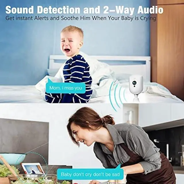 Alt view image 5 of 6 - VIMTAG Indoor 2.5K/4MP HD WiFi Camera for Home Security/Pet/Dog/Cat/Baby with Phone App, AI Human/Sound/Motion Detection, Night Vision, 2-Way Audio, Cloud/Max 512GB TF Card Storage, Support Alexa