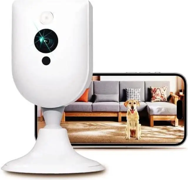 Alt view image 6 of 6 - VIMTAG Indoor 2.5K/4MP HD WiFi Camera for Home Security/Pet/Dog/Cat/Baby with Phone App, AI Human/Sound/Motion Detection, Night Vision, 2-Way Audio, Cloud/Max 512GB TF Card Storage, Support Alexa