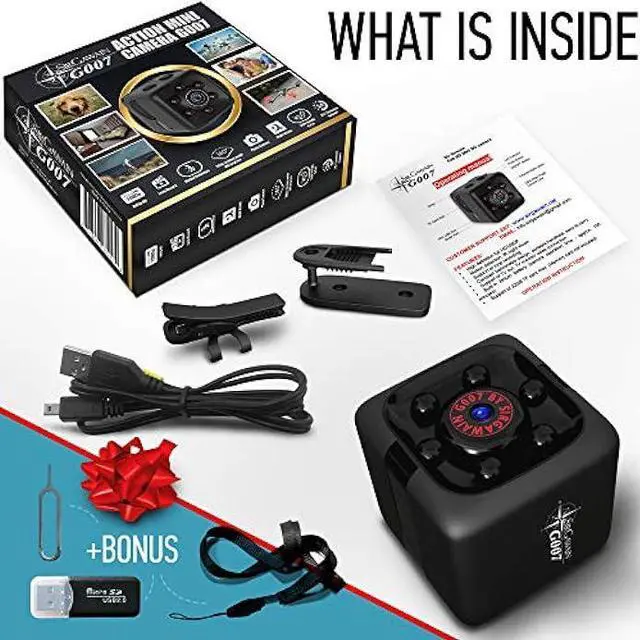 Alt view image 3 of 6 - SIRGAWAIN Upgraded Mini Spy Camera 1080P Hidden Camera - Portable Small HD Nanny Cam with Night Vision and Motion Detection - Hidden Spy Cam - Indoor Covert Security Camera for Home and Office
