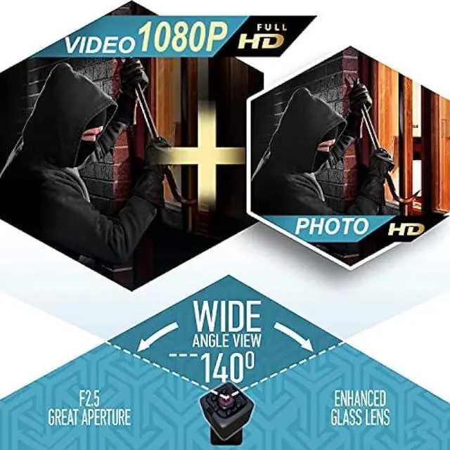 Alt view image 5 of 6 - SIRGAWAIN Upgraded Mini Spy Camera 1080P Hidden Camera - Portable Small HD Nanny Cam with Night Vision and Motion Detection - Hidden Spy Cam - Indoor Covert Security Camera for Home and Office