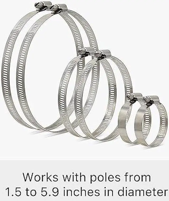 Alt view image 5 of 7 - Holicfun 2-in-1 Security Camera and Solar Panel Pole Mount for Ring, Eufy, Arlo, Wyze, Reolink Solar Panels and Cams (White)