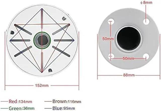 Alt view image 3 of 7 - compcctv Security Camera Mount Bracket, Dome Camera Mount Universal Camera Wall Mounting Bracket for CCTV Security Camera/IP Camera, J Type (12.5 INCH)