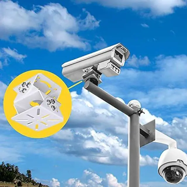 Alt view image 2 of 7 - WiTi Universal Joint Mount for Security Camera, 3-Axis Bracket Adjustable Solid Metal Base,Connector Suitable for CCTV Cameras Installation