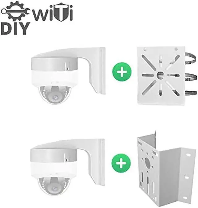 Alt view image 6 of 6 - WiTi 4.7 inches Wall Mount Bracket for Dome Security Camera,Deep Base Junction Box Cable Management Mounting Case, CCTV IP Surveillance Cameras Holder Metal Solid Powder Spray Coating