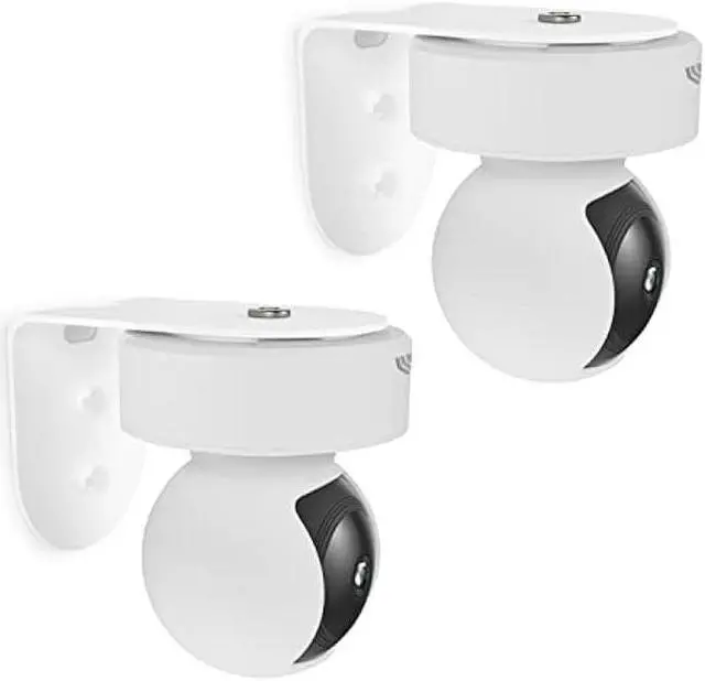 Main image of Zwolf Metal Wall Mount for Kasa Indoor Pan/Tilt Smart Security Camera, Upside Down or Upright Your Camera on Any Wall You Want, Get Any Viewing Angles (NOT Included Camera) (Pack of 2)