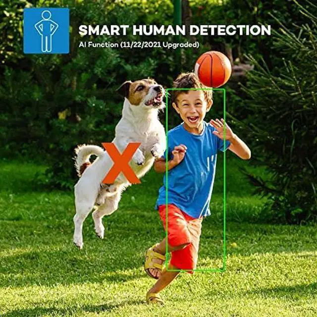 Alt view image 4 of 6 - ONWOTE 5MP Super HD PoE IP Security Camera with Audio, Smart AI Human Detection, 2592x 1944 5 Megapixels, Indoor/Outdoor, 100ft IR, IP66, Add on Camera to PoE NVR or Switch