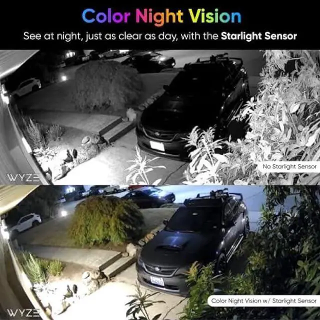 Alt view image 3 of 6 - Wyze Cam v3 1080p HD Indoor/Outdoor Security Camera with Color Night Vision, 2-Way Audio, Compatible with Alexa & The Google Assistant and IFTTT with Wyze Cam Plus A.I. 3 Month Detection Service