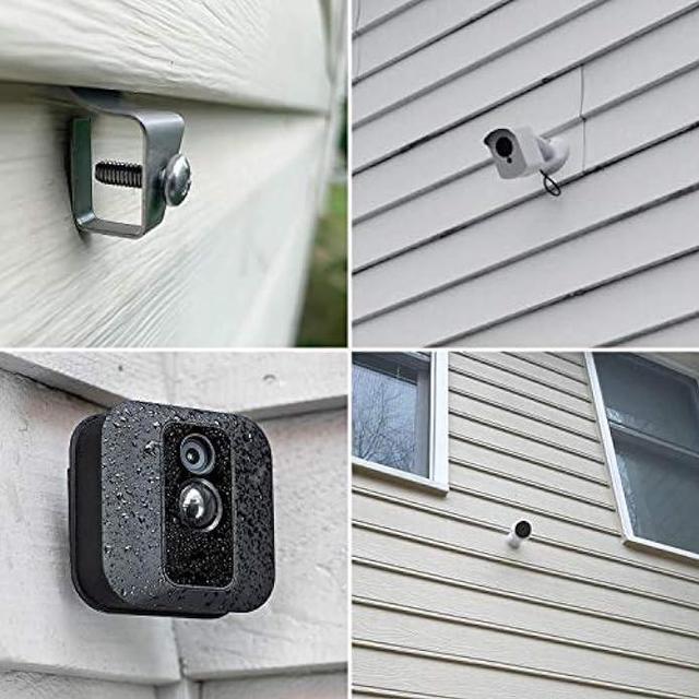 Alt view image 6 of 7 - (20 Pack) Vinyl Siding Clips Hooks No-Hole Needed Siding Screws Hanger for Mount Home Security Camera