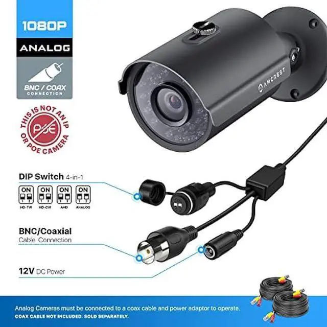 Alt view image 2 of 7 - Anpviz 4MP PoE IP Bullet Camera with Microphone/Audio, IP Security Camera Outdoor Indoor, Night Vision 65ft, Waterproof IP66, 108° Wide Angle 2.8mm Lens, 24/7 Recording