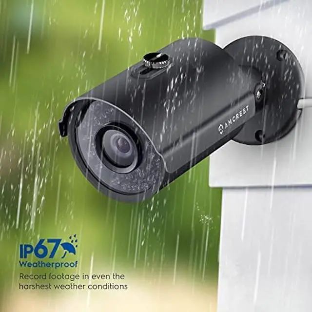 Alt view image 6 of 7 - Anpviz 4MP PoE IP Bullet Camera with Microphone/Audio, IP Security Camera Outdoor Indoor, Night Vision 65ft, Waterproof IP66, 108° Wide Angle 2.8mm Lens, 24/7 Recording