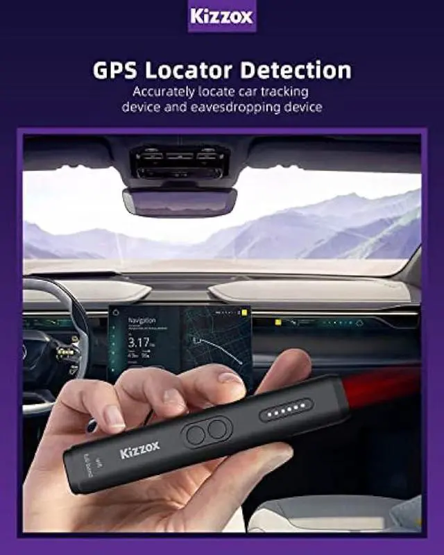 Alt view image 3 of 6 - Kizzox K9 Ultra Hidden Camera detectors,  Detector, Hidden Devices/Bug/Listening Device/GPS Tracker/RF/Spy Camera Detector, Infrared Camera Finder Scanner for Office, Hotel, Car, Airbnb