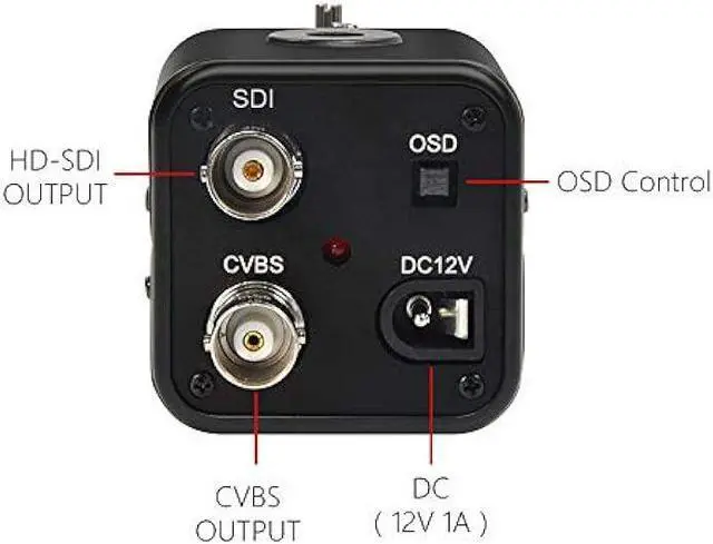 Alt view image 3 of 6 - MOKOSE Mini SDI Camera, HD-SDI 2 MP 1080P HD Digital CCTV Security Camera, 1/2.8 High Sensitivity Sensor CMOS with 2.8-12mm Manual Varifocal HD Lens