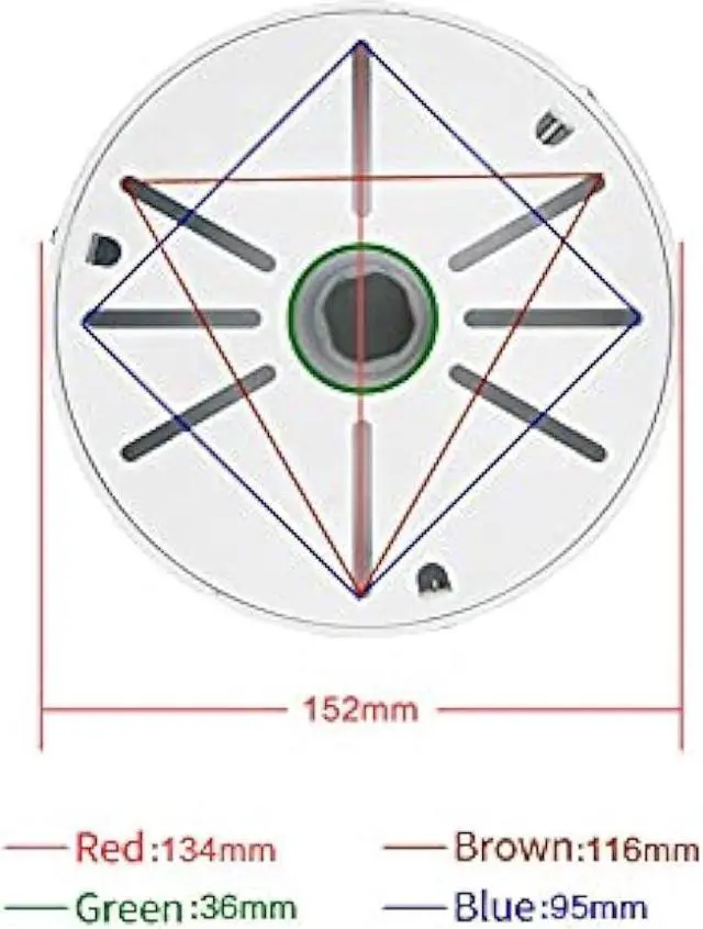 Alt view image 3 of 7 - compcctv Dome Camera Universal Heavy-Duty Outdoor Security Camera Pole Mount Bracket Universal Security Camera CCTV Security Camera Mount Bracket (1 Pack)(30mm-200mm)