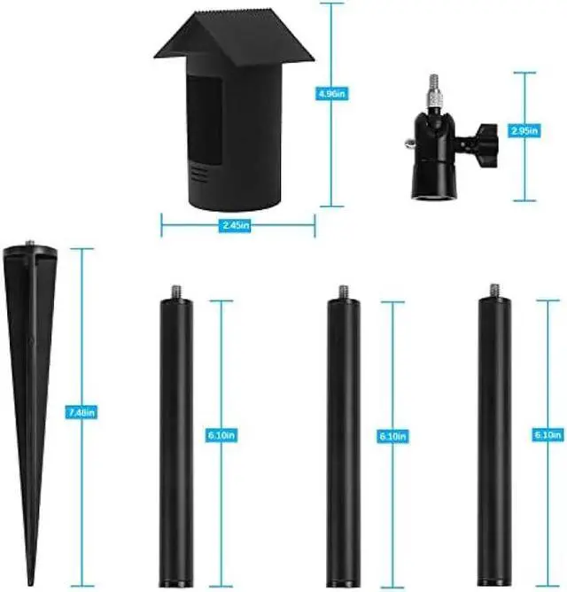 Alt view image 7 of 7 - Imou Security Camera Outdoor with Floodlight and Sound Alarm, 4MP QHD Pan/Tilt 2.4G Wi-Fi Camera, IP66 Weatherproof 2.5K Bullet Camera, Full Color Night Vision IP Camera with 2-way Talk, Cruiser