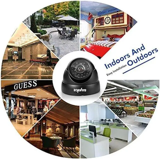 Alt view image 4 of 6 - SANNCE 960H Dome Security Camera, 800TVL CCTV Surveillance Camera with 100ft Night Vision, IP66 Waterproof for 960H,720P,1080P,5MP,4K Analog Security DVR, No Power Supply and Cable, Only a Camera