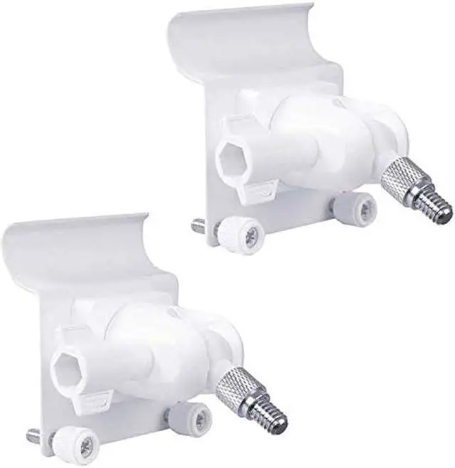 Main image of HOLACA [Upgraded Version] Vinyl Siding Clips for Arlo Ring Roelink ZUMIMALL Eufy Security Camera, Hanger Hooks for Mounting Security Camera, Weatherproof Stainless Steel Material (2 Pack, White)