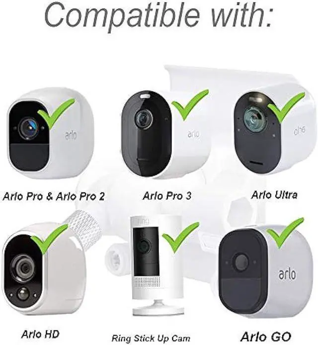 Alt view image 5 of 7 - HOLACA [Upgraded Version] Vinyl Siding Clips for Arlo Ring Roelink ZUMIMALL Eufy Security Camera, Hanger Hooks for Mounting Security Camera, Weatherproof Stainless Steel Material (2 Pack, White)