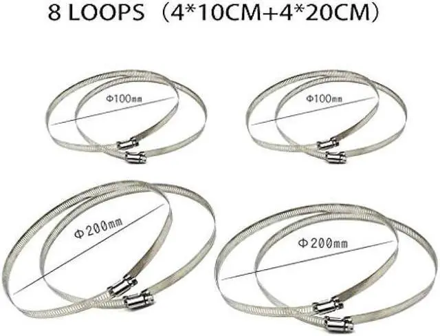 Alt view image 3 of 6 - Ahn'Qiraj 2Pcs Universal Vertical Pole Mount Bracket Mount Camera Adapter for CCTV Security Camera Ptz Dome Vertical Pole Wall Mounting Bracket with (8 Loops) (2)