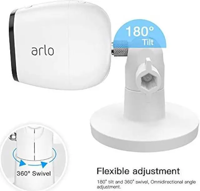 Alt view image 3 of 7 - Camera 1/4 Magnetic Wall Mount for Arlo Pro 3 Pro 4 Arlo Ultra Wyze Cam Outdoor Camera Arlo pro 2 eufyCam Ring Cam,No Tools Directly Attached to Steel or Other Magnetic Surfaces,White