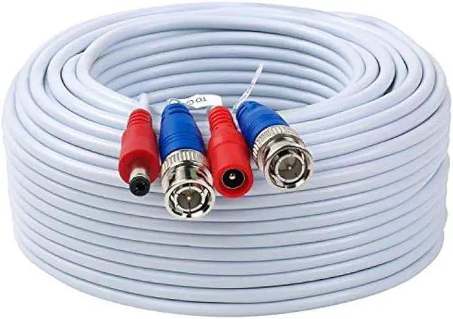 Alt view image 2 of 7 - Tainston 2 Pack 100 Feet BNC Video Power Cable,BNC Extension Wire Pre-Made All-in-One Video Security Camera Wire with Connectors for CCTV Camera DVR Surveillance System