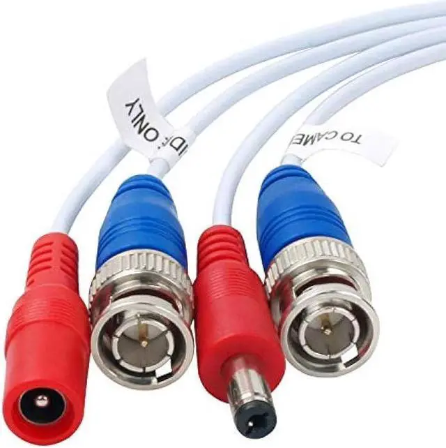 Alt view image 7 of 7 - Tainston 2 Pack 100 Feet BNC Video Power Cable,BNC Extension Wire Pre-Made All-in-One Video Security Camera Wire with Connectors for CCTV Camera DVR Surveillance System