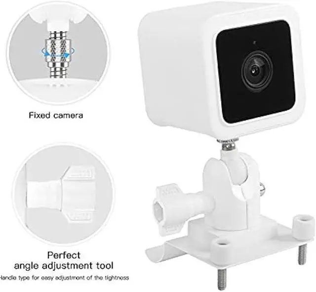 Alt view image 2 of 7 - HOLACA Vinyl Siding Hooks Mount for Wyze Cam V3,Siding Hanger Clips for Mounting Wyze Cam V3 Camera, Weatherproof Stainless Steel Material (White 2Pack)