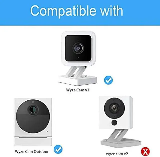 Alt view image 3 of 7 - HOLACA Vinyl Siding Hooks Mount for Wyze Cam V3,Siding Hanger Clips for Mounting Wyze Cam V3 Camera, Weatherproof Stainless Steel Material (White 2Pack)