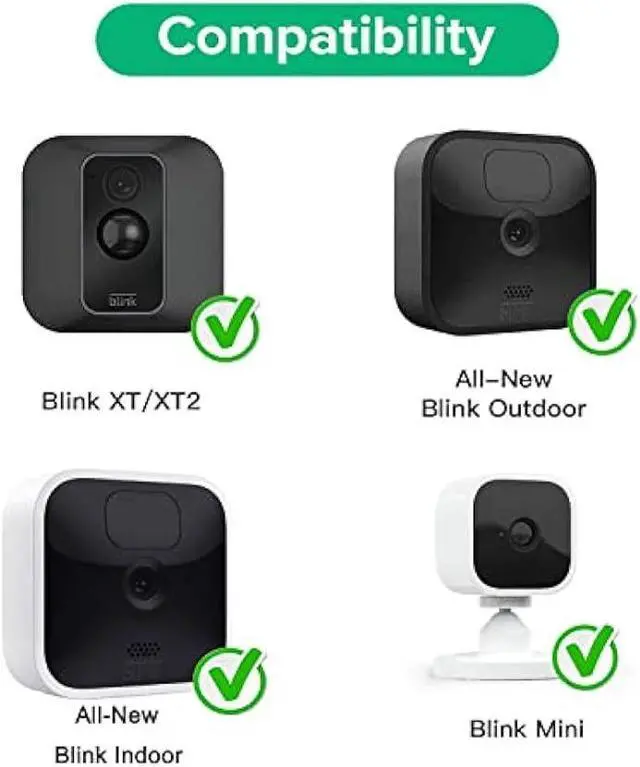 Alt view image 2 of 6 - 3Pack Adjustable Security Wall Mount Bracket for Blink Outdoor (3rd Gen) XT3, Blink XT / XT2, Blink Mini, Perfect View Angle for Your Blink Surveillance Camera - Black