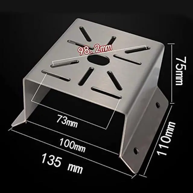 Alt view image 5 of 7 - WiTi Universal Corner Mount for Security Camera, Stainless Steel Mounting Corner Bracket for Wall Mount Corner, Suitable for CCTV Cameras LED Wall/Stage Lights, Solar Panels (Small Size)