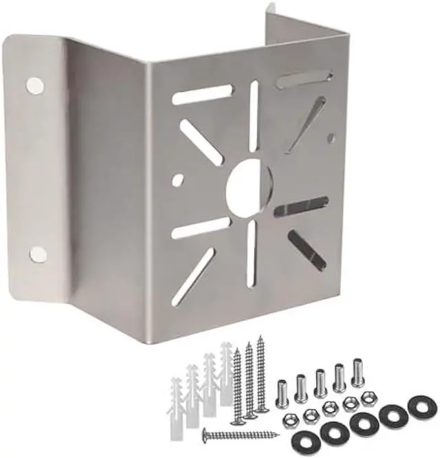 Main image of WiTi Universal Corner Mount for Security Camera, Stainless Steel Mounting Corner Bracket for Wall Mount Corner, Suitable for CCTV Cameras LED Wall/Stage Lights, Solar Panels (Small Size)