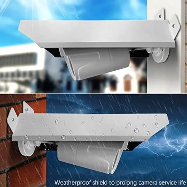Alt view image 3 of 6 - Universal Security Camera Sun Rain Cover Shield, Protective Roof for Dome/Bullet Outdoor Camera