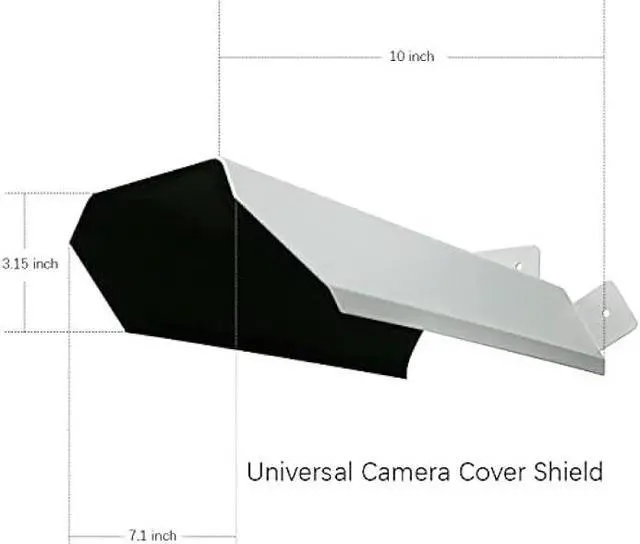 Alt view image 4 of 6 - Universal Security Camera Sun Rain Cover Shield, Protective Roof for Dome/Bullet Outdoor Camera