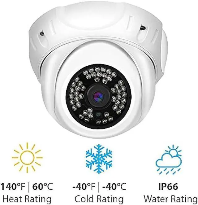 Alt view image 5 of 6 - GW Security 5MP IP PoE Outdoor Indoor Microphone Dome Security Camera (GW5091IP)