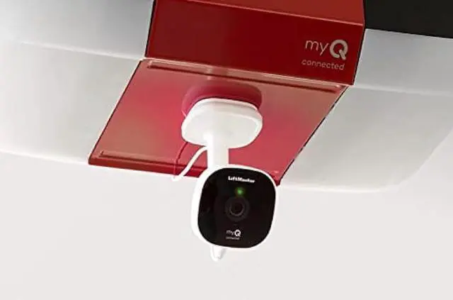 Alt view image 2 of 3 - LiftMaster myQ Smart Garage HD Camera - WiFi Enabled - myQ Smartphone Controlled - Two Way Audio - Works with Key by  in-Garage Delivery - Model MYQ-SGC1WLM, White