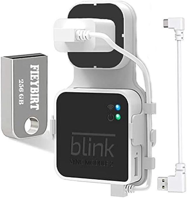 256GB Blink USB Flash Drive and Sync Module 2 Mount, Space Saving and Easy  Move Mount Bracket Holder for Blink Outdoor Indoor Security System (Blink  Sync Module 2 is NOT Included) 
