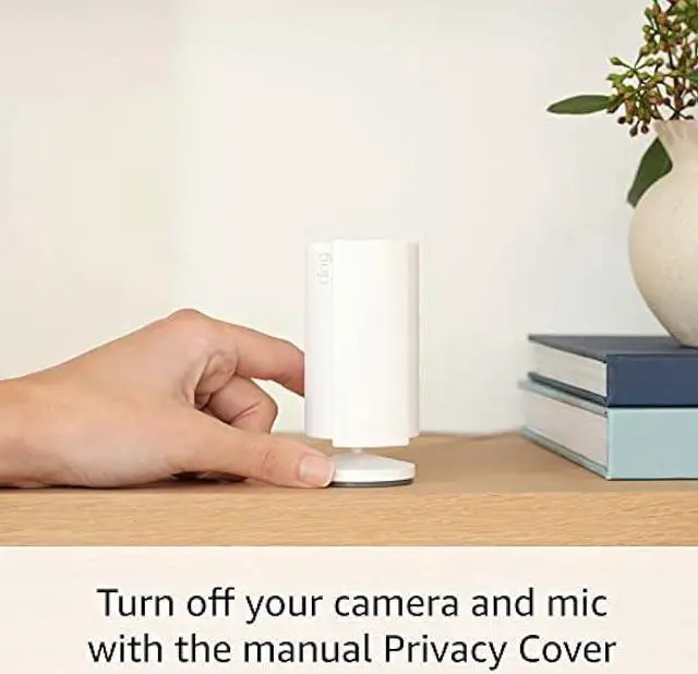 Alt view image 4 of 6 - All-new Ring Indoor Cam (2nd Gen) | latest generation, 2023 release | 1080p HD Video & Color Night Vision, Two-Way Talk, and Manual Audio & Video Privacy Cover | Black
