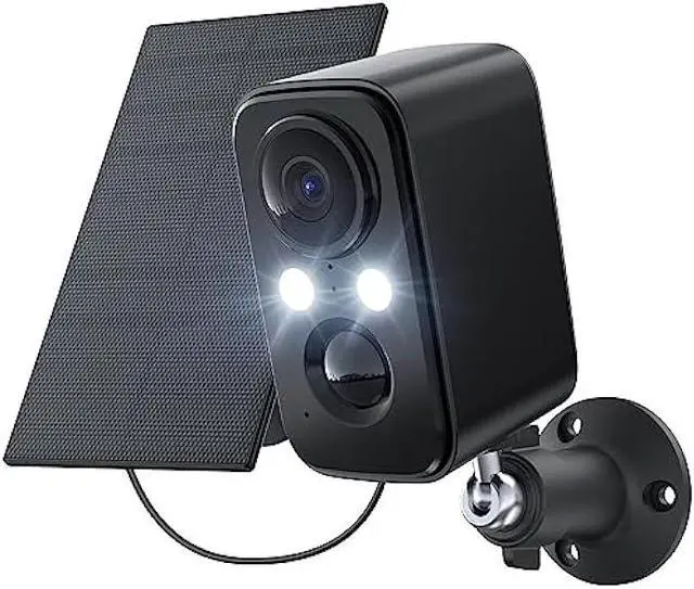 Main image of IHOXTX Security Cameras Wireless Outdoor, Flood Light Solar Cameras for Home Security, Home Camera with Color Night Vision, PIR Human Detection, 2-Way Talk, IP66 Waterproof, SD Card/Cloud Storage