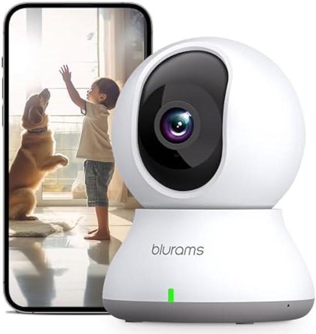 Indoor Camera 2.5K, Pet Camera With Speaker Pan 360° View