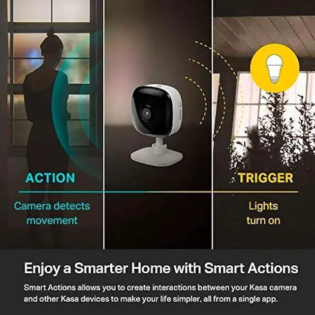 Alt view image 5 of 5 - Kasa Smart Security Camera for Baby monitor, 1080p HD Indoor Camera for Home Security with Motion Detection, Two-Way Audio, Night Vision, Cloud & SD Card Storage, Works with Alexa & Google Home (EC60)