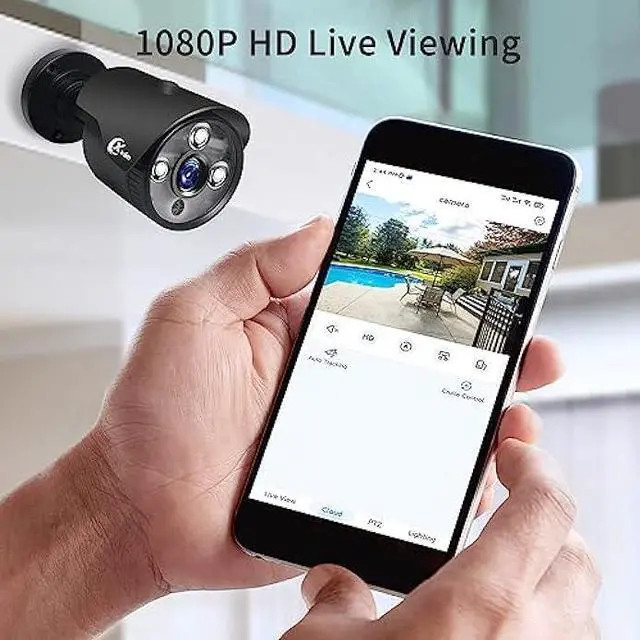 Alt view image 7 of 7 - XVIM 8CH 1080P Wired Security Camera System with 1TB Hard Drive, 8pcs HD Outdoor Home Surveillance Cameras Night Vision Remote Access Motion Alert