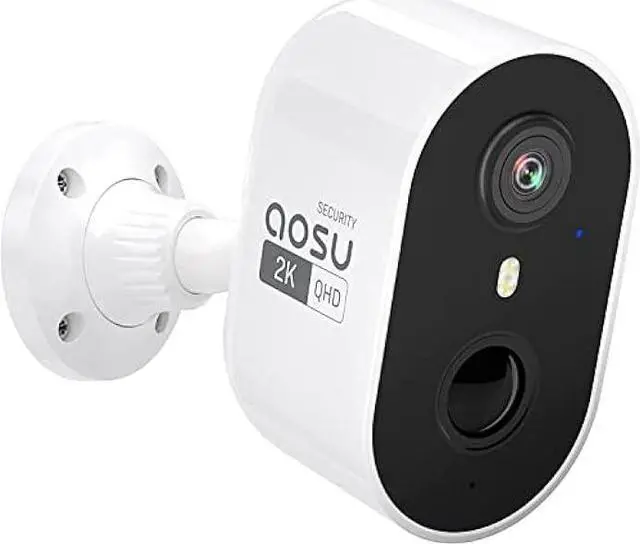 Main image of AOSU 2K Security Cameras Wireless Outdoor, Battery Powered for Home Security Cameras with PIR Human Motion Detection, Full-Color Night Vision, Spotlight & Siren, 2-Way Audio, 2.4GHz WiFi, Waterproof