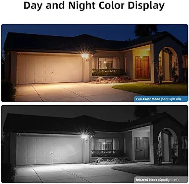 Alt view image 5 of 6 - AOSU 2K Security Cameras Wireless Outdoor, Battery Powered for Home Security Cameras with PIR Human Motion Detection, Full-Color Night Vision, Spotlight & Siren, 2-Way Audio, 2.4GHz WiFi, Waterproof